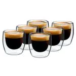 GLASWERK Doppelwandige Latte Macchiato Tasse - Spülmaschinenfest und Transparent