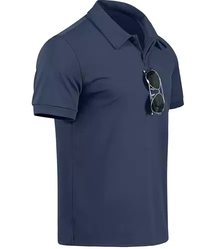 GLESTORE Poloshirt Herren Kurzarm Sport Polo Shirt für Golf