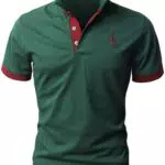 GNRSPTY Poloshirt Herren Kurzarm Polohemd Giraffe Stickerei Einfarbig T-Shirt S-XXL