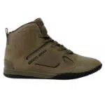 Gorilla Wear Bodybuilding Fitness Schuhe Troy High Tops - Weiß - Sport Freizeit Alltag Training Workout Schnürsenkel mit Logo Bequem Extra Starker Halt für Herren