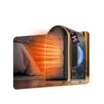 GZCHENHAO Mini Heizlüfter mit Keramik, energiesparend für Bad, Büro & Camping