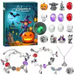 Halloween Adventskalender 2025 – DIY Leuchtendes Charm Armband Geschenk für Kinder