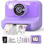 Hangrui Sofortbildkamera für Kinder, 1080P mit Druckpapier und 32G Karte