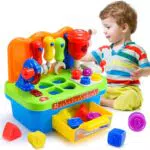 Hapikids Werkbank für Kinder ab 1 Jahr – Montessori Spielzeug für Jungen 1-4 Jahre