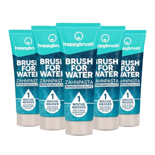 happybrush Zahnpasta Brush4Water mit 5-fach Schutzformel und Minz-Geschmack