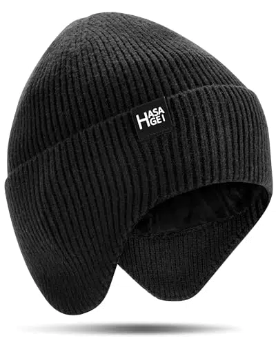 HASAGEI Wintermütze mit Fleecefutter – Warme Strickmütze für Herren & Damen