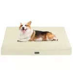 HMTOPE Orthopädisches Hundebett – Waschbares, Rutschfestes und Wasserdichtes Hundekissen