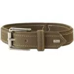 HUNTER Hundehalsband Leder Nubuk – robustes und weiches Halsband für Hunde