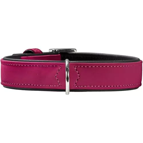 HUNTER SOFTIE Hundehalsband aus Kunstleder, samtig und pflegeleicht