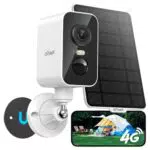 ieGeek Tragbare 4G Überwachungskamera mit SIM-Karte und Solar-Betrieb