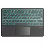 Inateck KB01104 Tablet Tastatur mit Touchpad & KI, QWERTZ, Beleuchtung