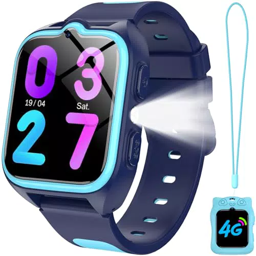 IOWODO Kinder Smartwatch 2025 - 4G LTE, GPS Tracker, Videoanrufe, wasserdicht