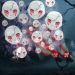 iShabao Halloween Projektor – Doppelter Kopf, Wasserdicht für Garten und Fenster