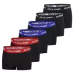 JACK & JONES Herren Boxershorts Basic Trunks Stretch Unterwäsche Set Baumwolle