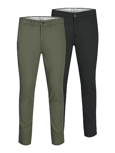 JACK & JONES Herren Jjimarco Jjdave Akm Ghost Grey Noos Hose
