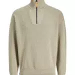 JACK & JONES Jcooutdoor Strickpullover mit kurzem Reißverschluss und Stehkragen