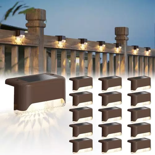 Jackyled Solarleuchten für Außenbereiche - IP65 Wasserdichte Gartenbeleuchtung
