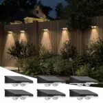 JACKYLED Solar Wandleuchte Außen LED – Ultrahelle Solarleuchte für Garten, Zaun, Terrasse