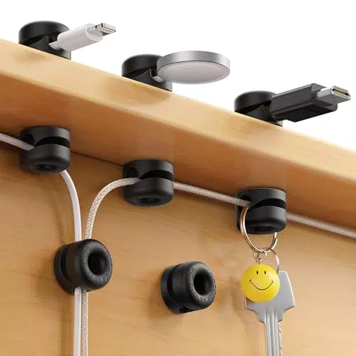 JOYROOM Kabelhalter Silikon Kabelclips Selbstklebend für Büro & Schreibtisch