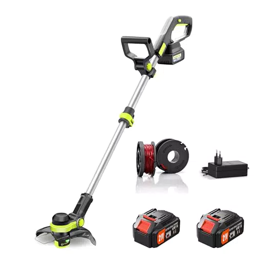 Jwdj FY9099 21V Akku-Rasentrimmer mit Li-Ion Akku und Ladegerät für den Garten