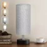 Kakanuo Nachttischlampe Klein mit Kabelschalter und 3 Farbtemperaturen