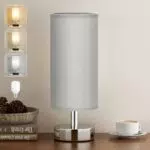 Kakanuo Nachttischlampe Klein mit Kabelschalter und 3 Farbtemperaturen