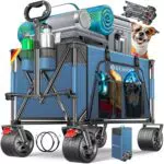 KESSER® Bollerwagen GTR9000 faltbar mit 360° Rädern und Feststellbremsen
