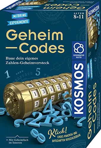 Kosmos Geheim-Codes Experimentierset für Kinder ab 8 Jahren – Verschlüsseln und Knacken von Nachrichten