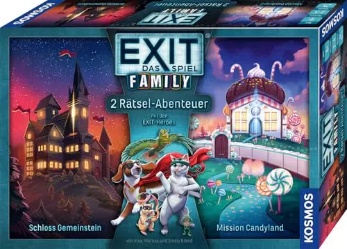 KOSMOS EXIT® Spiel – Zwei Rätselabenteuer für die ganze Familie ab 8 Jahren