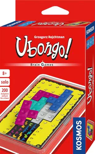 KOSMOS Ubongo! Gehirn-Jogging Spiel für 1 Person ab 8 Jahre, knifflige Herausforderungen