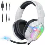 Krysenix PG2 RGB Gaming Headset mit Mikrofon für PS4, PS5, PC, Xbox, Switch