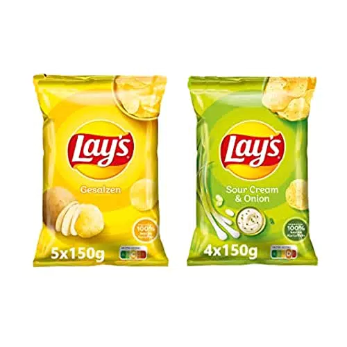 Lay's Partybox Snacks – Gesalzen und Sour Cream & Onion Geschmack