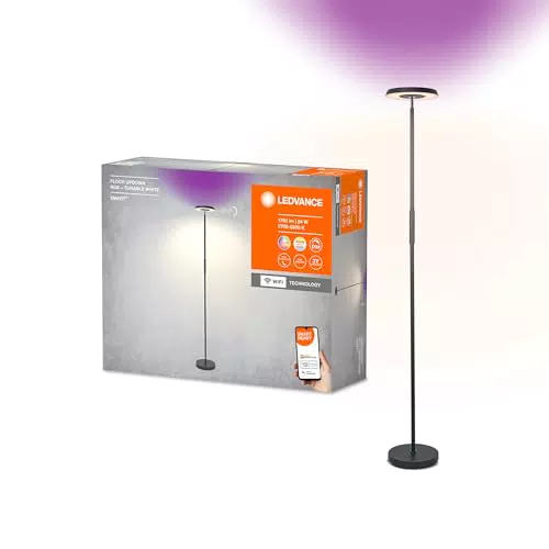 LEDVANCE SMART+ WIFI LED Stehleuchte mit regulierbarem Weiß- und Farblicht