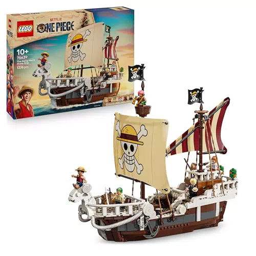 LEGO One Piece Flying Lamb Piratenschiff mit 5 Minifiguren – Bauset für Fans ab 10