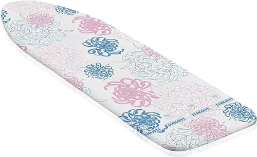 Leifheit Bügelbrettbezug Cotton Classic, passend für Dampfbügeleisen bis 112 x 34 cm