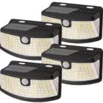 Lepwings Solarlampen mit Bewegungsmelder, 120 LED, 270° Beleuchtungswinkel, IP65