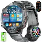 LIGE Smartwatch Herren 1,73 AMOLED, IP68, 110+ Sportmodi, Herzfrequenzmonitor