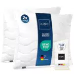 LILENO HOME Kopfkissen mit Reißverschluss - Waschbar bis 95° für Sofa und Bett