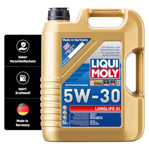 LIQUI MOLY Longlife III 5W-30, 5 L, Synthesetechnologie Motoröl