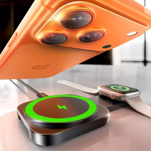 LISEN Induktive Ladestation für Apple Watch und iPhone – Magsafe Charger 2025