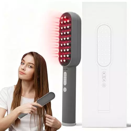 LLLT Haarbürste 4-in-1 Lichttherapie zur Haarpflege gegen Haarausfall