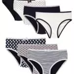 LOREZA Baumwolle Slips für Mädchen mit verschiedenen Motiven – M-42495