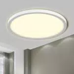 LQWELL® LED Deckenleuchte IP44 Wasserfest Rund 18W 4000K Modern für Wohnzimmer Badezimmer Küche