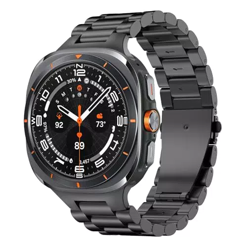 MoKo Metall Armband für Samsung Galaxy Watch 7 Ultra 47mm Edelstahl Ersatzarmband