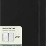 Moleskine Wochenplaner mit Platz für Notizen, 12 Monate 2024