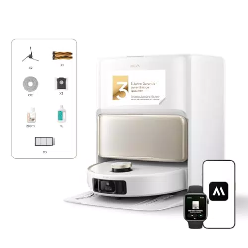 Mova V50 Ultra Saugroboter mit Wischfunktion und AI-gesteuerter Navigation