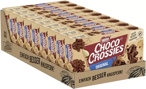 Nestlé CHOCO CROSSIES Original, krosse Flakes und knackige Mandeln