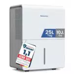 Newentor Luftentfeuchter 12L elektrisch für Keller, 35dB, mit Ablaufschlauch