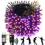 NEXVIN Halloween Deko Außen mit Lichterkette und Horrorsound, wasserdicht