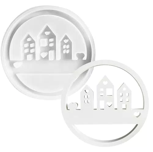 NIEEKRUN Silikonform Haus – DIY Gießform für Kerzen, Gips, Harz und Ton
